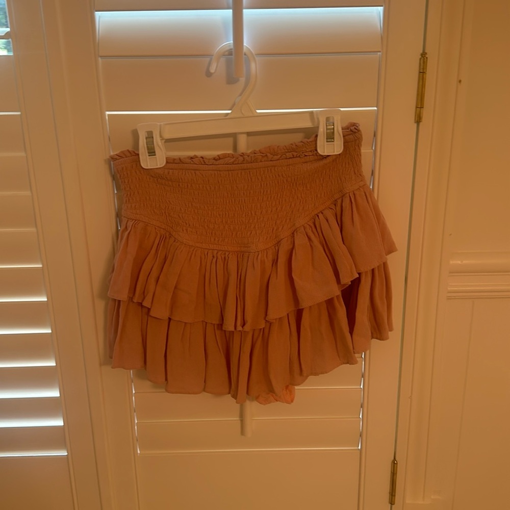 Cute Ruffle Pink Skirt